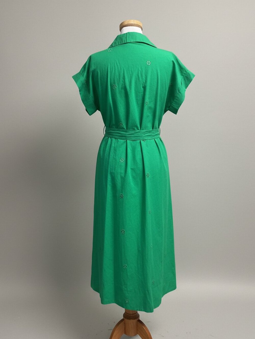 Suncoo green eyelet Coco dress, size XXS - Picture 3 of 3